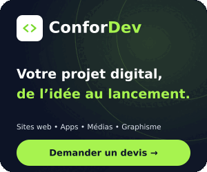 ConforDev — votre projet digital, de l’idée au lancement